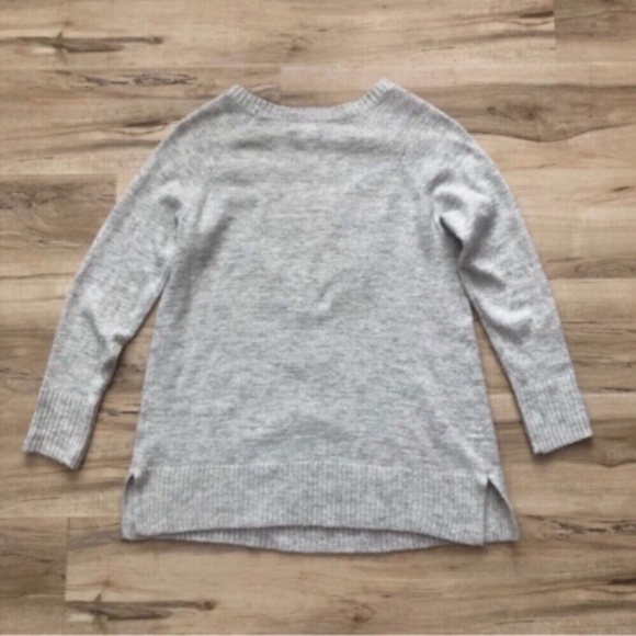 Lauren Conrad Cozy Gray Cat Face Sweater - Picture 6 of 7